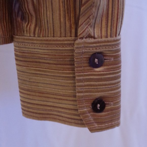 Andy the Anh Embroidered Faux Wrap Shirt- Sz. Med - Picture 5 of 6